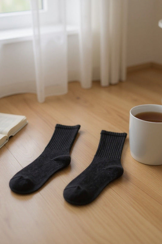 Unisex 5 Çift Premium Kalite Yüksek Pamuklu Kolej Çorap